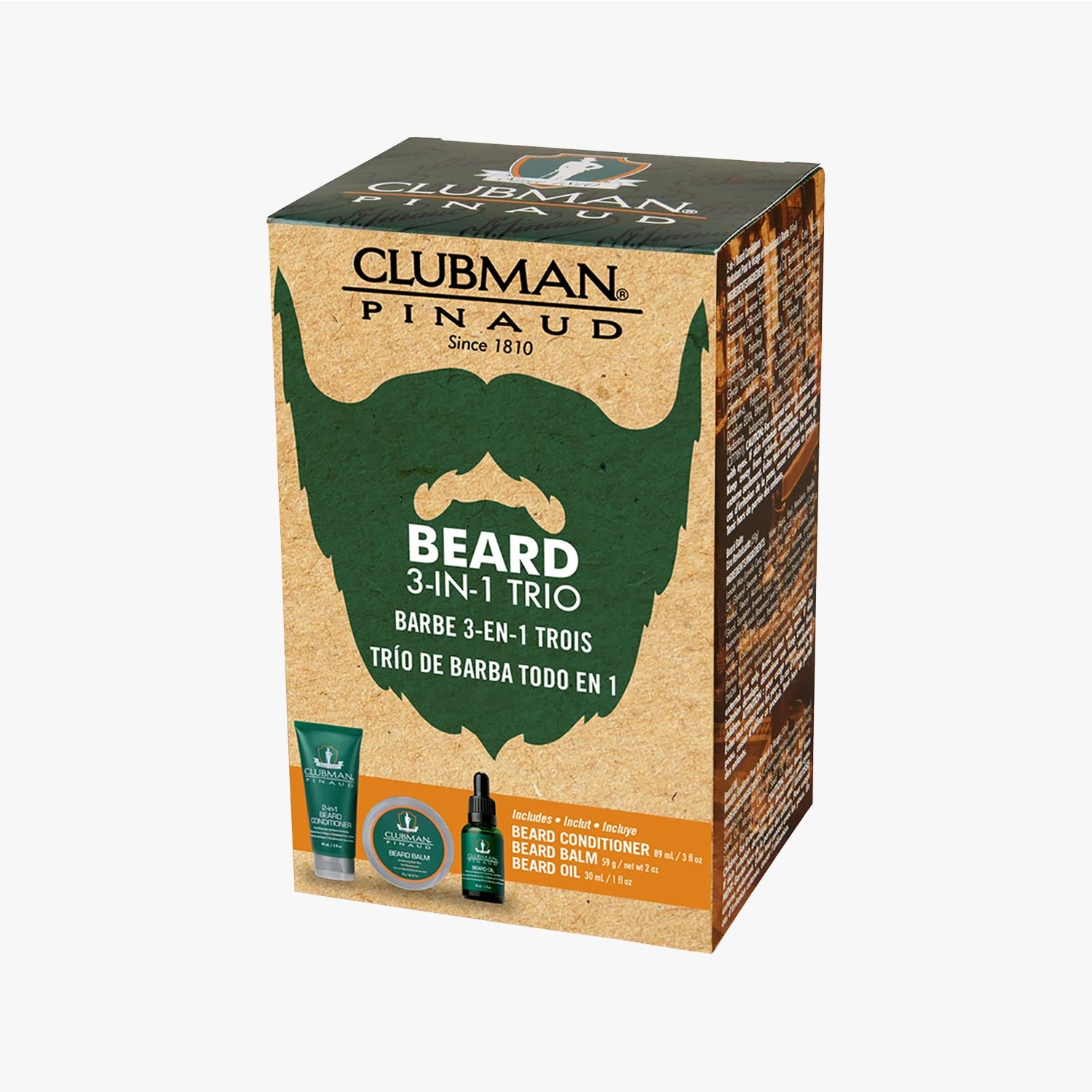 CLUBMAN PINAUD BEARD PACK 3-IN-1 TRIO