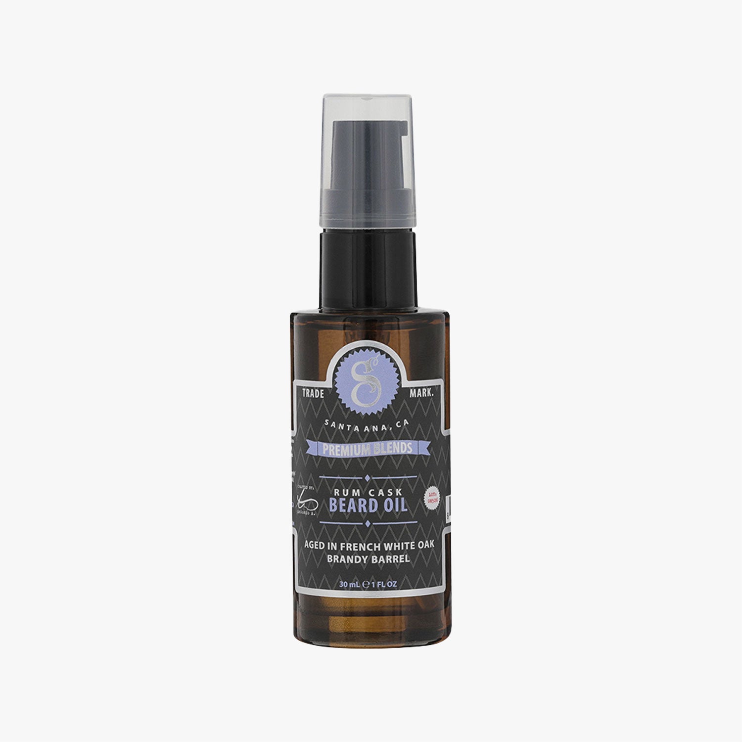 SUAVECITO PREMIUM BLENDS RUM CASK BEARD OIL 30ML (1oz)