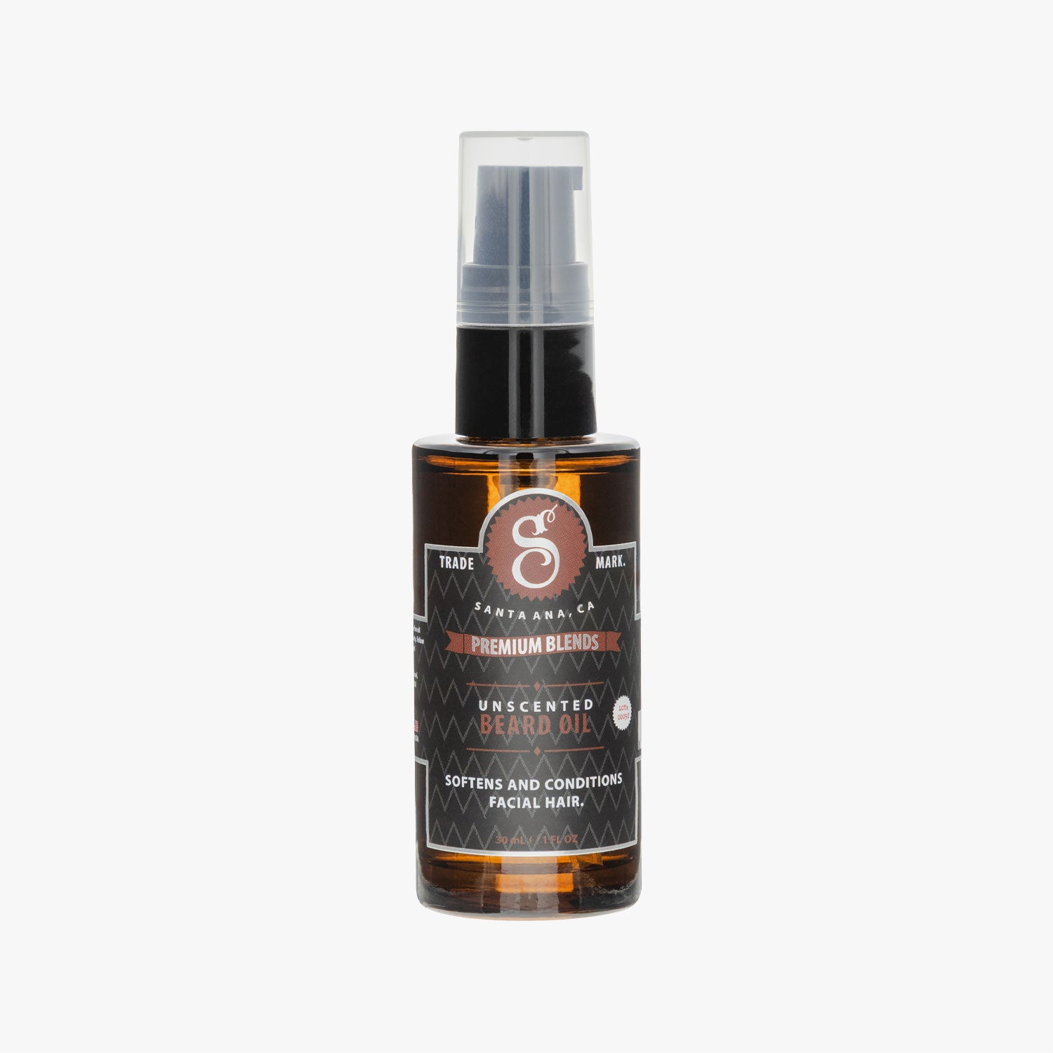 SUAVECITO PREMIUM BLENDS UNSCENTED BEARD OIL 30ML (1oz)