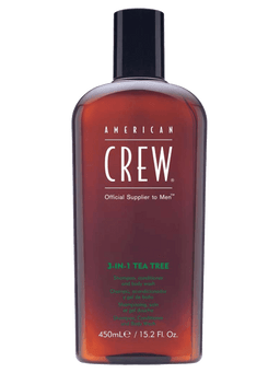 AMERICAN CREW 3-IN-1 TEA TREE SHAMPOO 450ML (15.2oz)