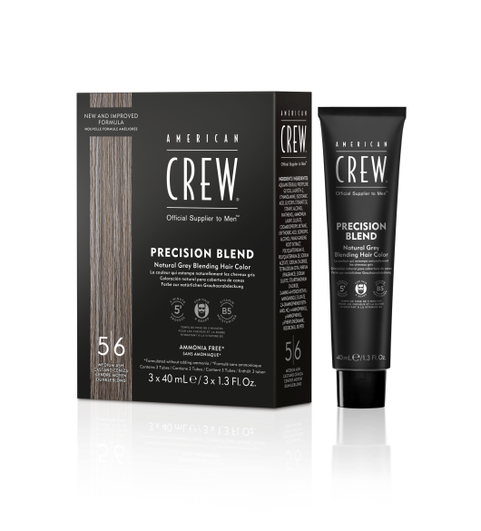 AMERICAN CREW PREC BLEND MEDIUM ASH 5-6 3x40ML