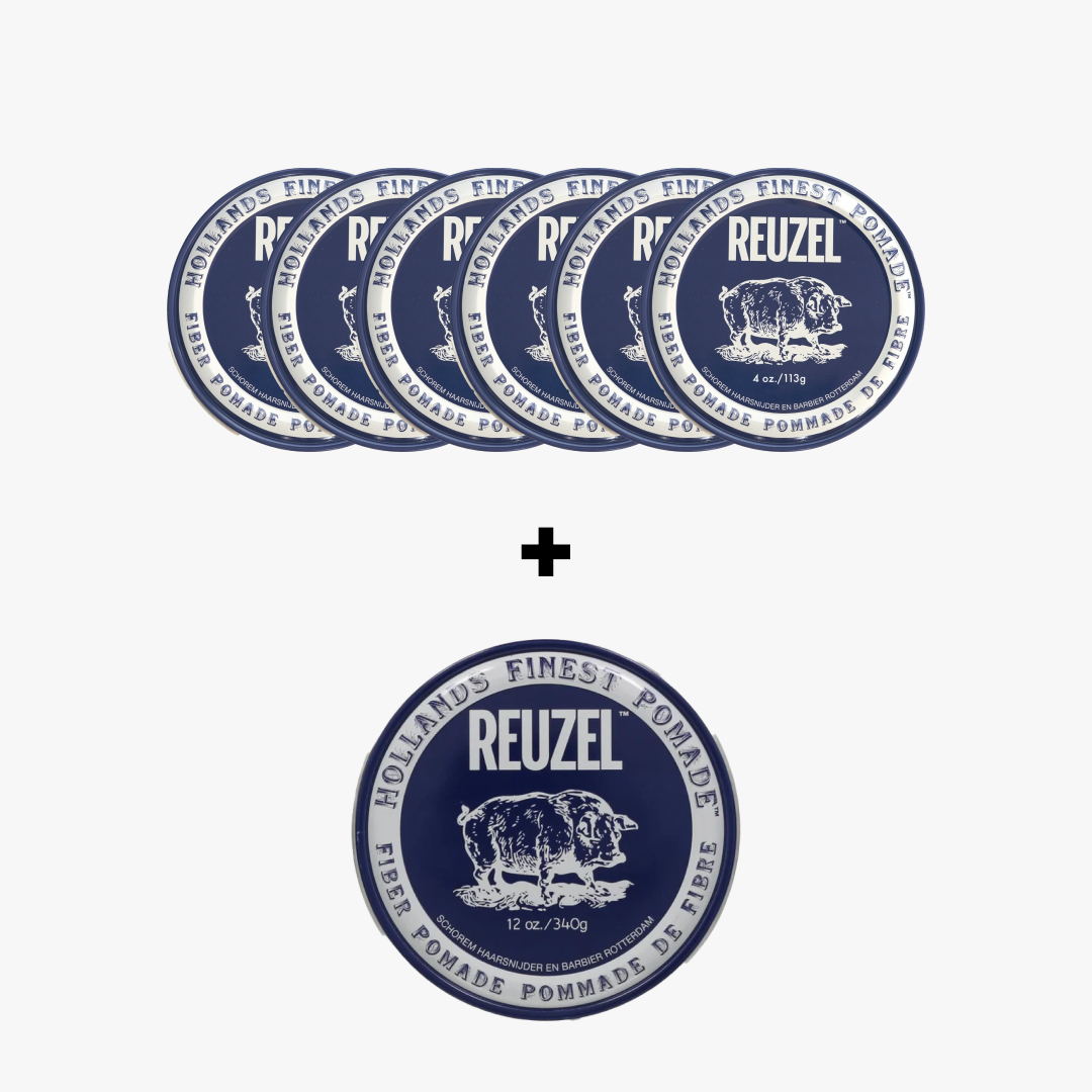 REUZEL FIBER POMADE BUNDLE 6x(113G)+1x(340g)