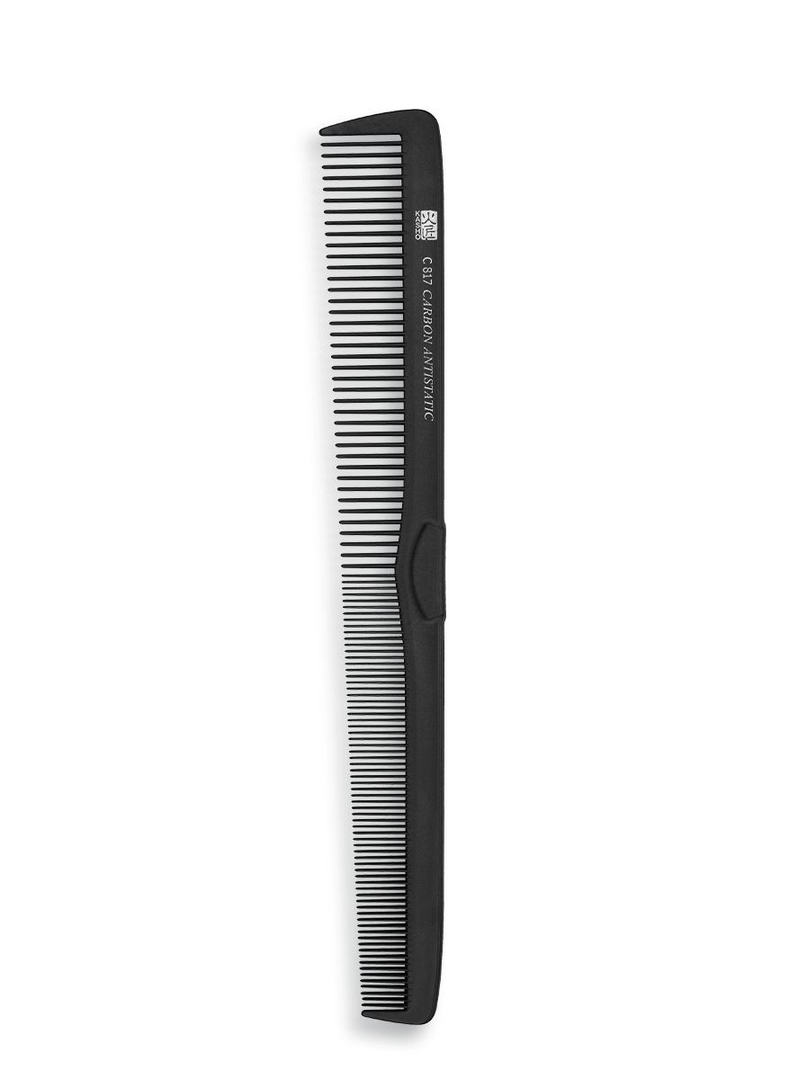 KASHO CARBON BARBER COMB 21,8CM