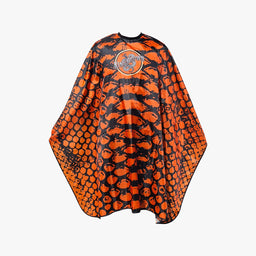 KING BROWN BARBER CAPE SNAKE SKIN