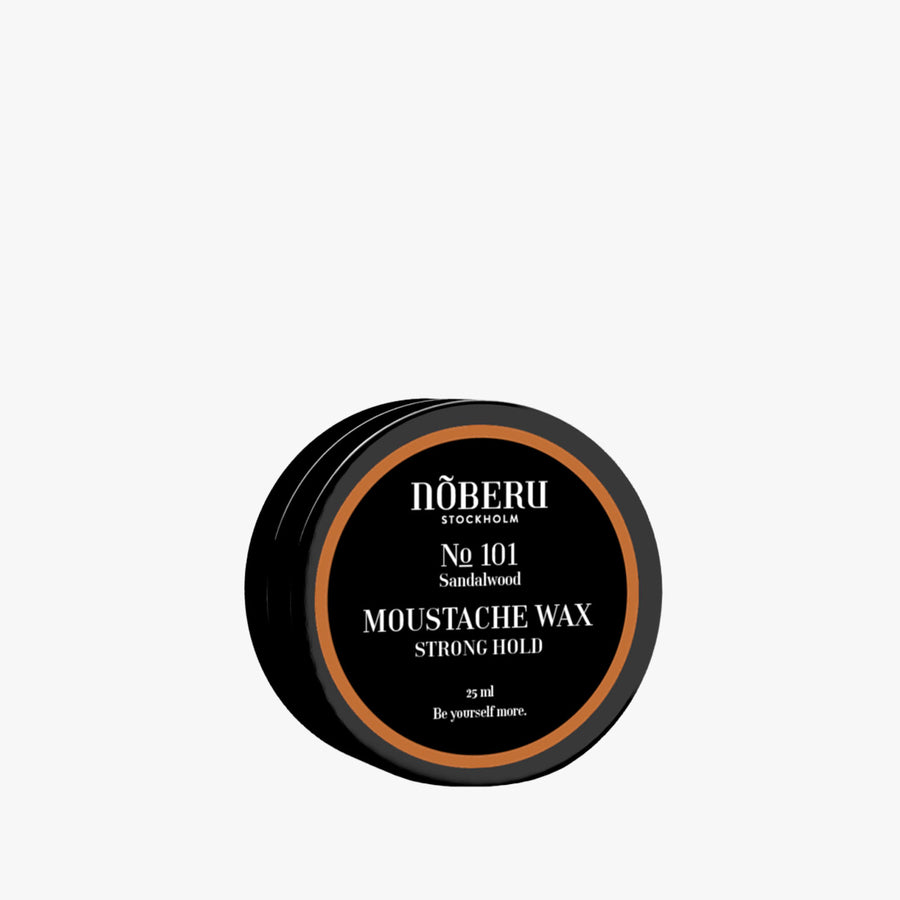 NOBERU MOUSTACHE WAX - STRONG HOLD - SANDALWOOD 25ML (0.85fl oz)