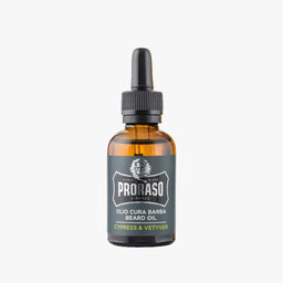 PRORASO BEARD OIL CYPRESS & VETYVER 30ML (1floz)