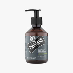 PRORASO BEARD WASH CYPRESS & VETYVER 200ML (6.8floz)