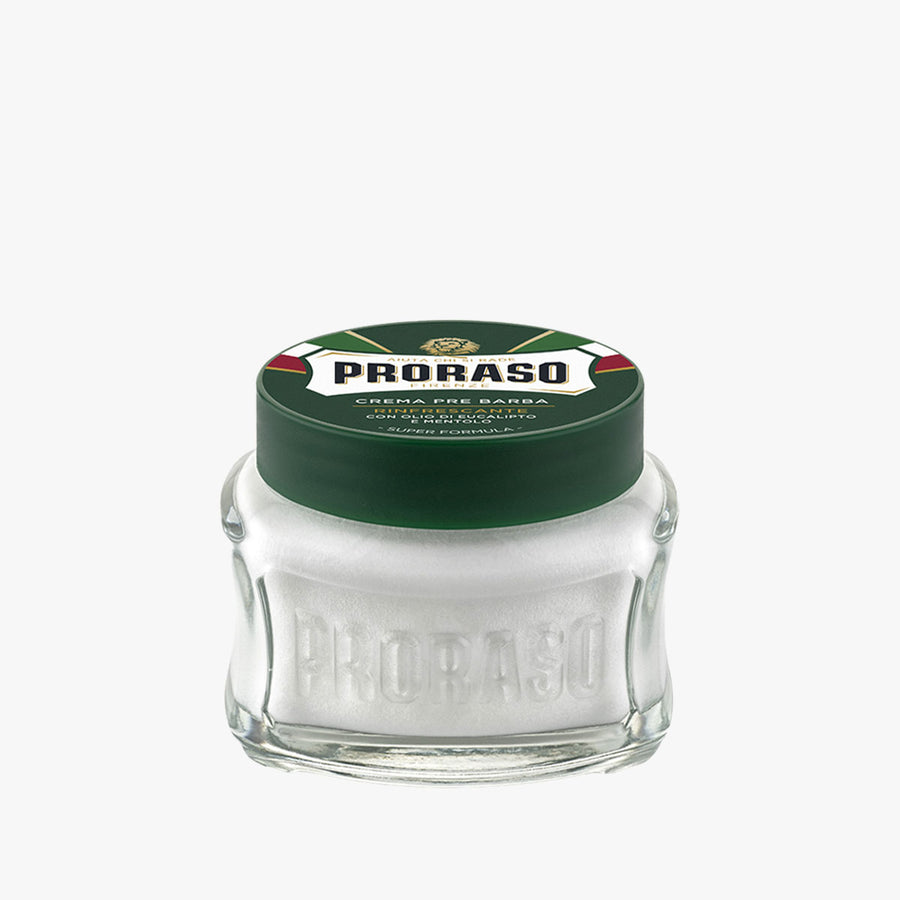 PRORASO PRESHAVE CREAM GREEN REFRESH 100ML (3.6oz)