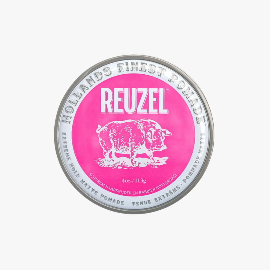 REUZEL EXTREME HOLD MATTE POMADE - PINK 113G (4oz)