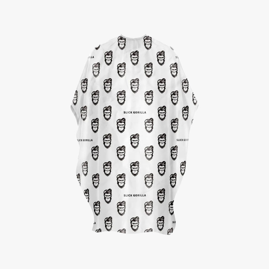 SLICK GORILLA BARBER CAPE WHITE
