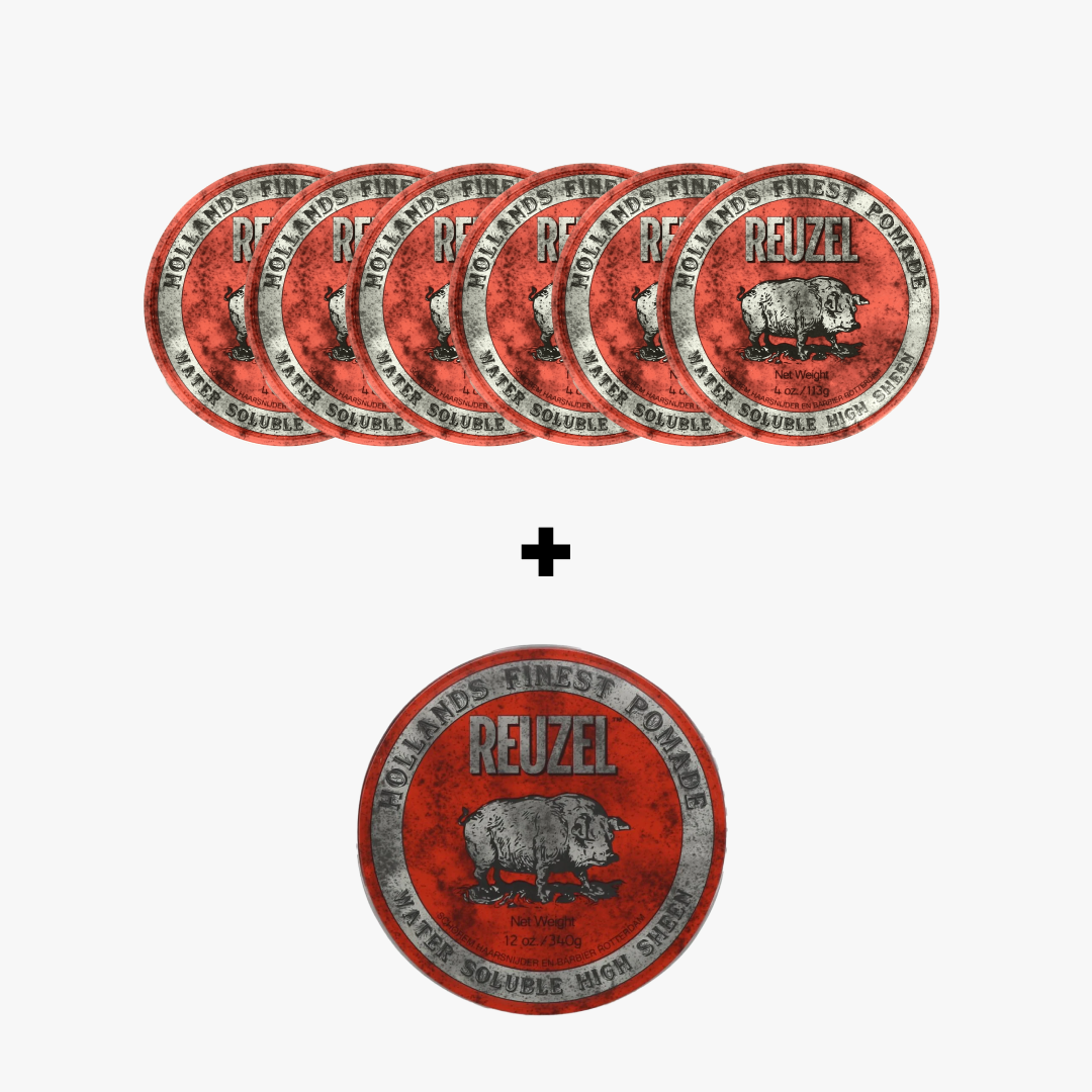 REUZEL RED POMADE BUNDLE 6x(113G)+1x(340g)
