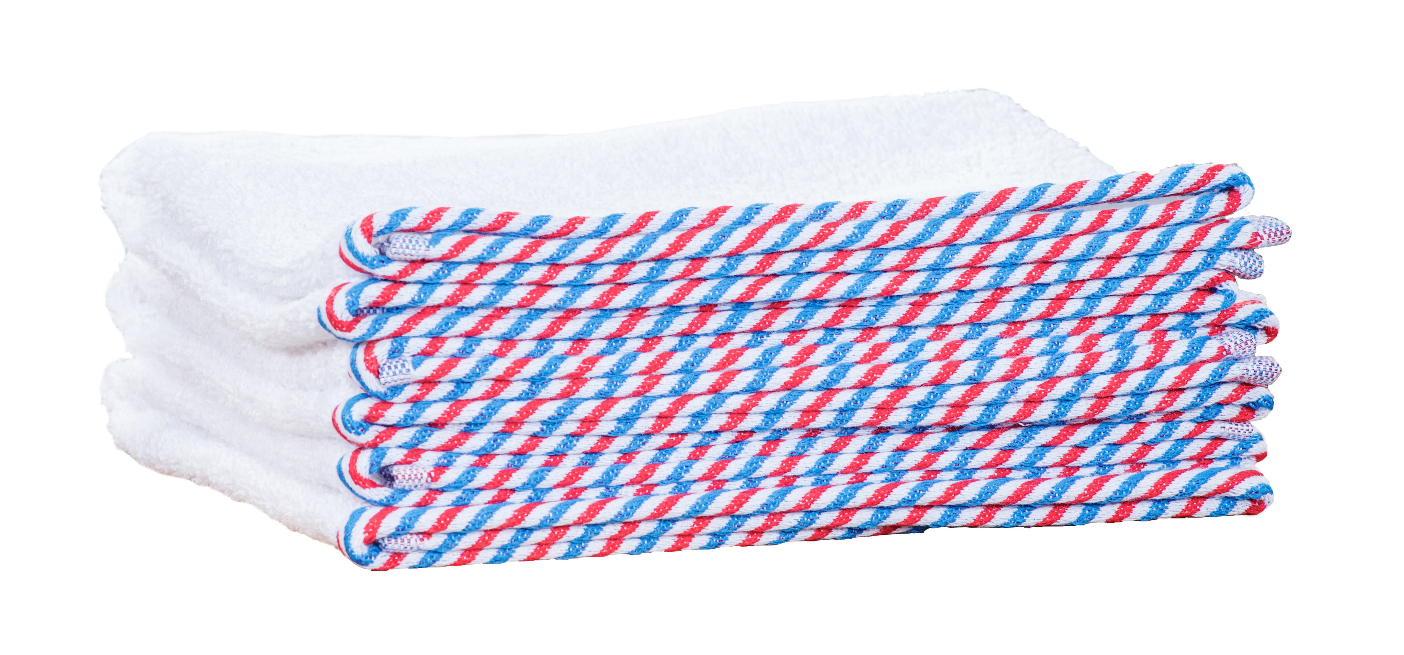 ON BARBER BARBER TOWEL WHITE/RED/BLUE 40x80CM